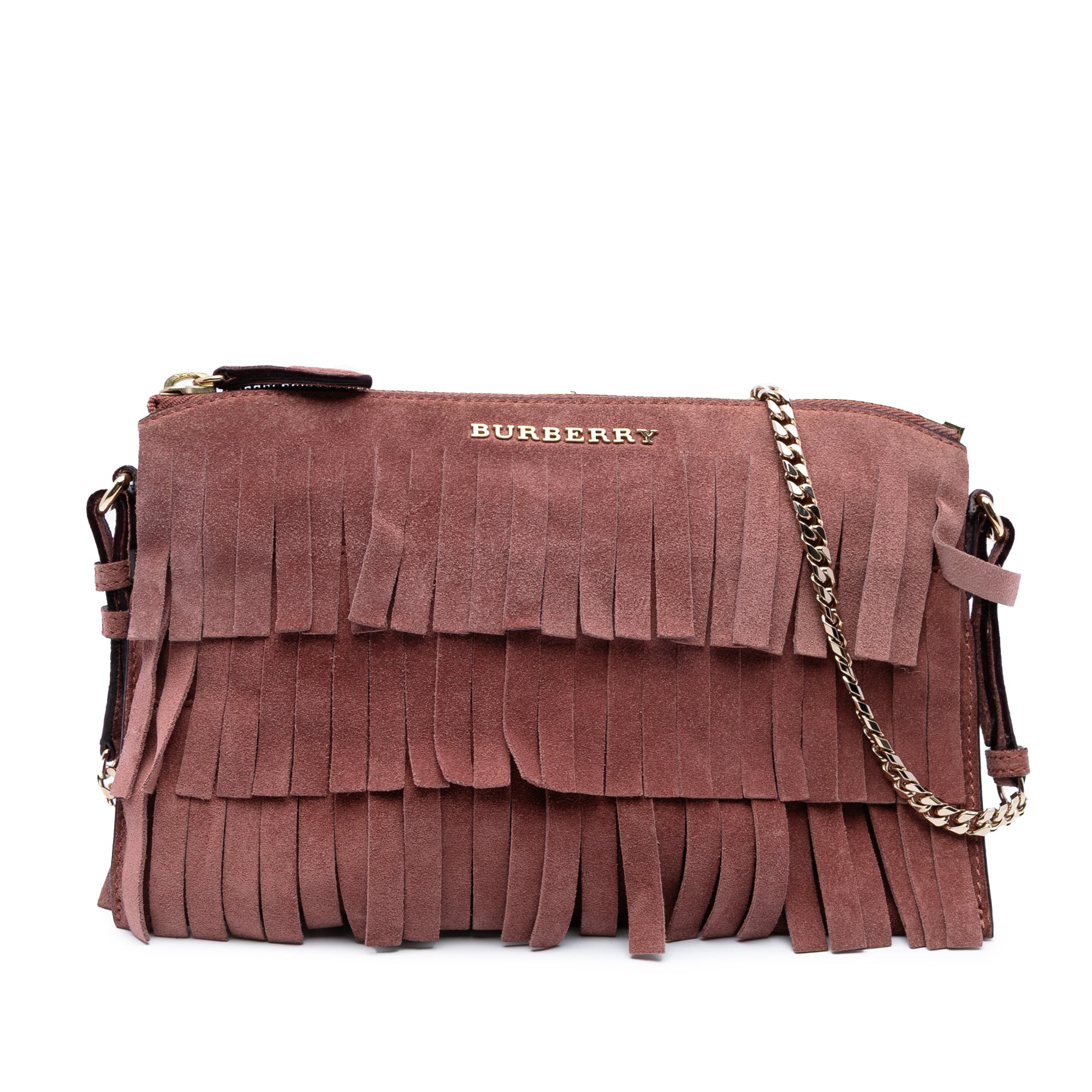 Suede Peyton Fringe Crossbody
