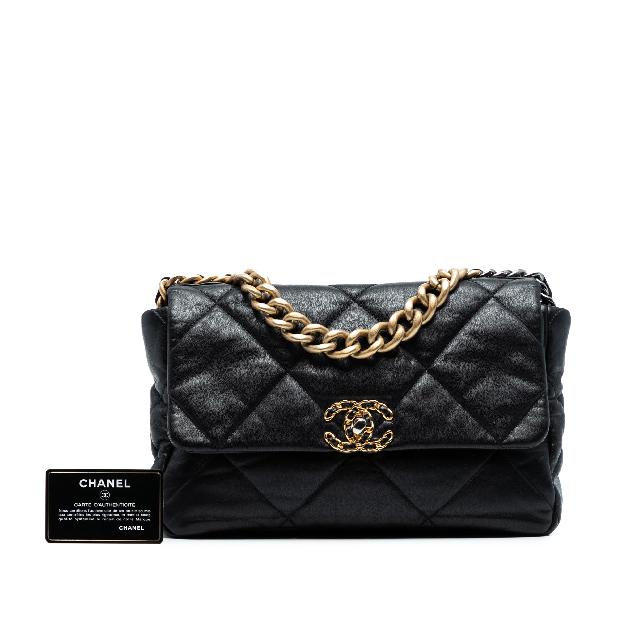 Large Lambskin 19 Flap