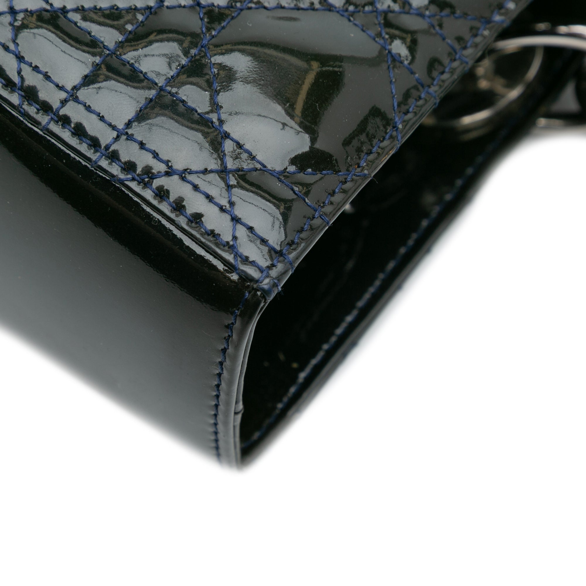 Large Patent Cannage Lady Dior