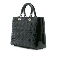 Large Patent Cannage Lady Dior