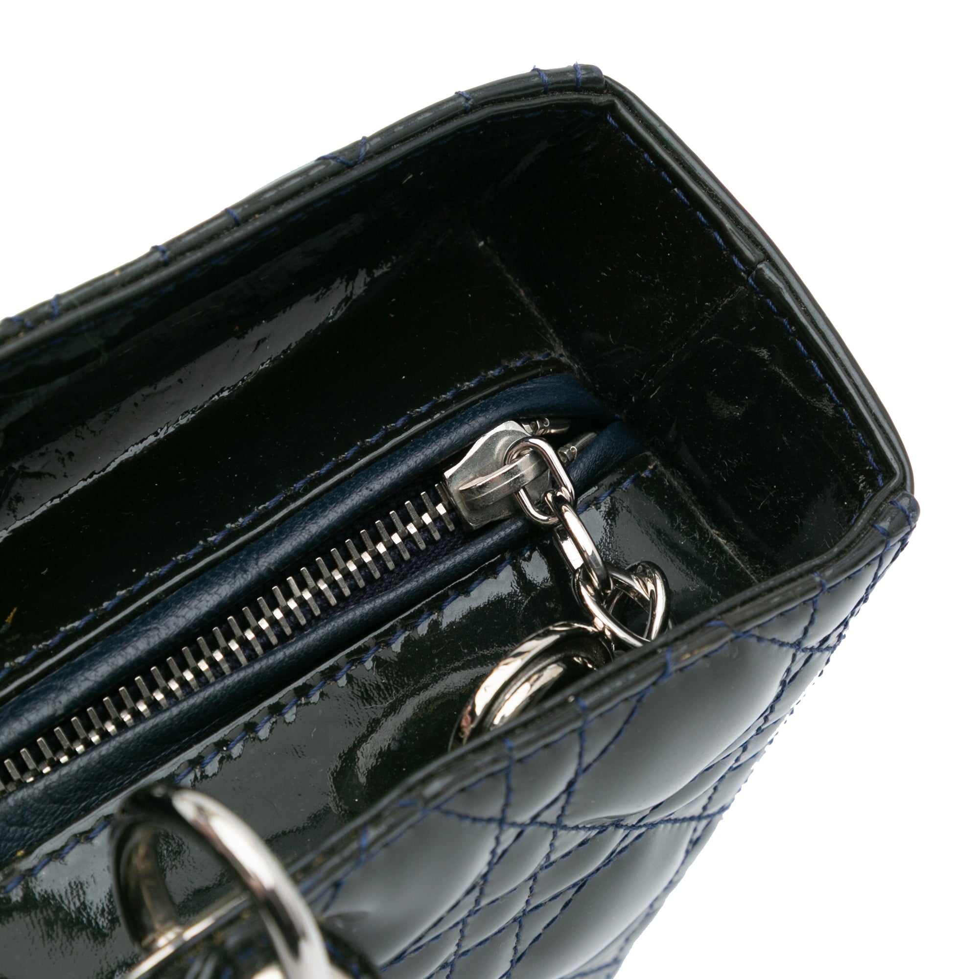 Large Patent Cannage Lady Dior