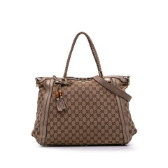 Large GG Canvas Bella Satchel