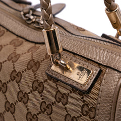 Large GG Canvas Bella Satchel