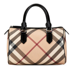 Supernova Check Coated Canvas Boston Bag