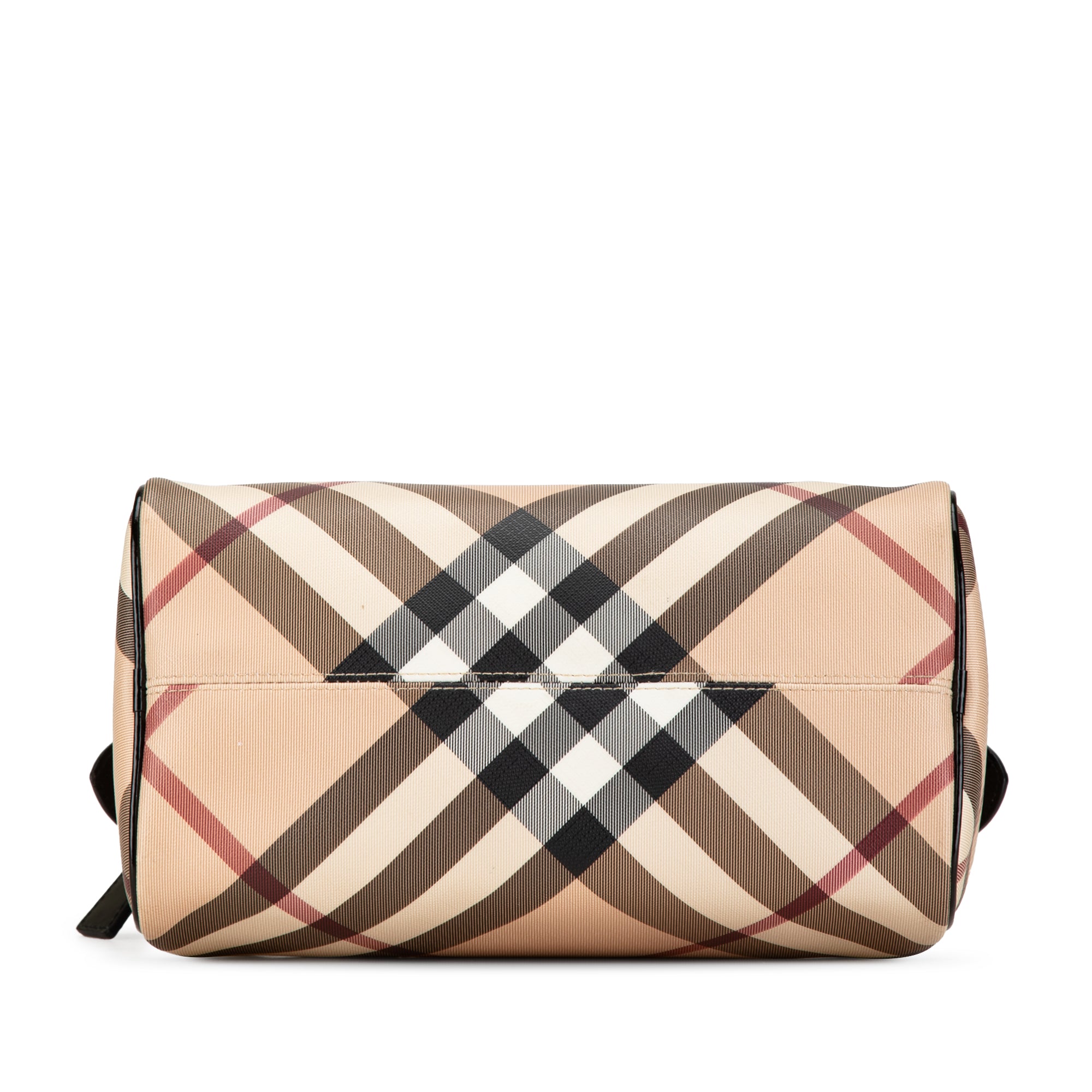 Supernova Check Coated Canvas Boston Bag