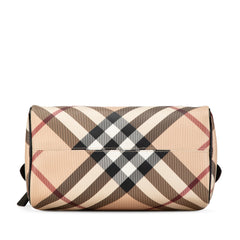 Supernova Check Coated Canvas Boston Bag