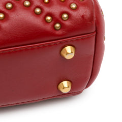 Mini Lambskin Cannage Studded Supple Lady Dior