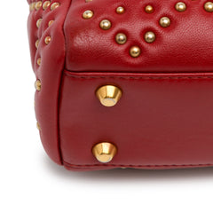 Mini Lambskin Cannage Studded Supple Lady Dior