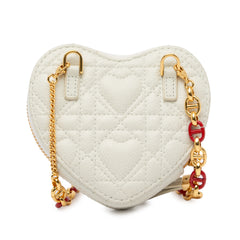 Cannage Caro Heart Pouch with Chain