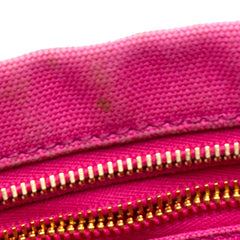 Canvas Canapa Studded Vernice Clutch