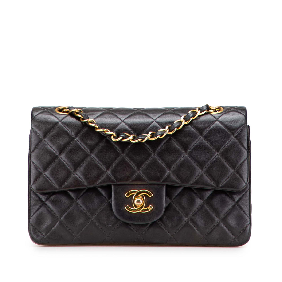 Small Classic Lambskin Double Flap