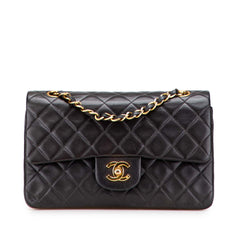 Small Classic Lambskin Double Flap