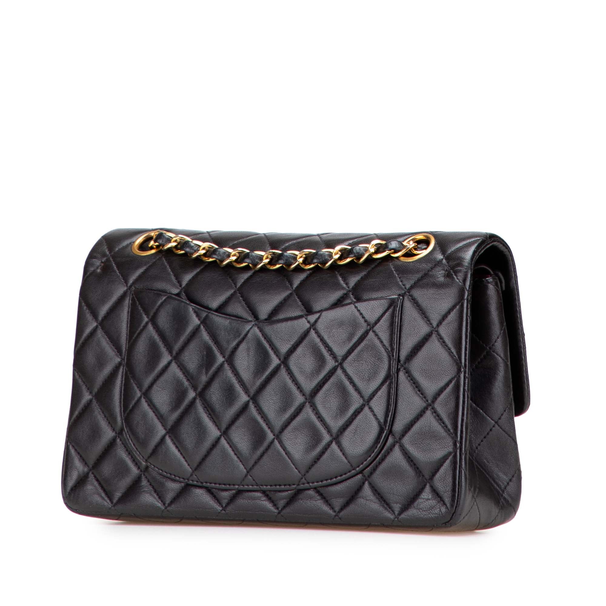 Small Classic Lambskin Double Flap