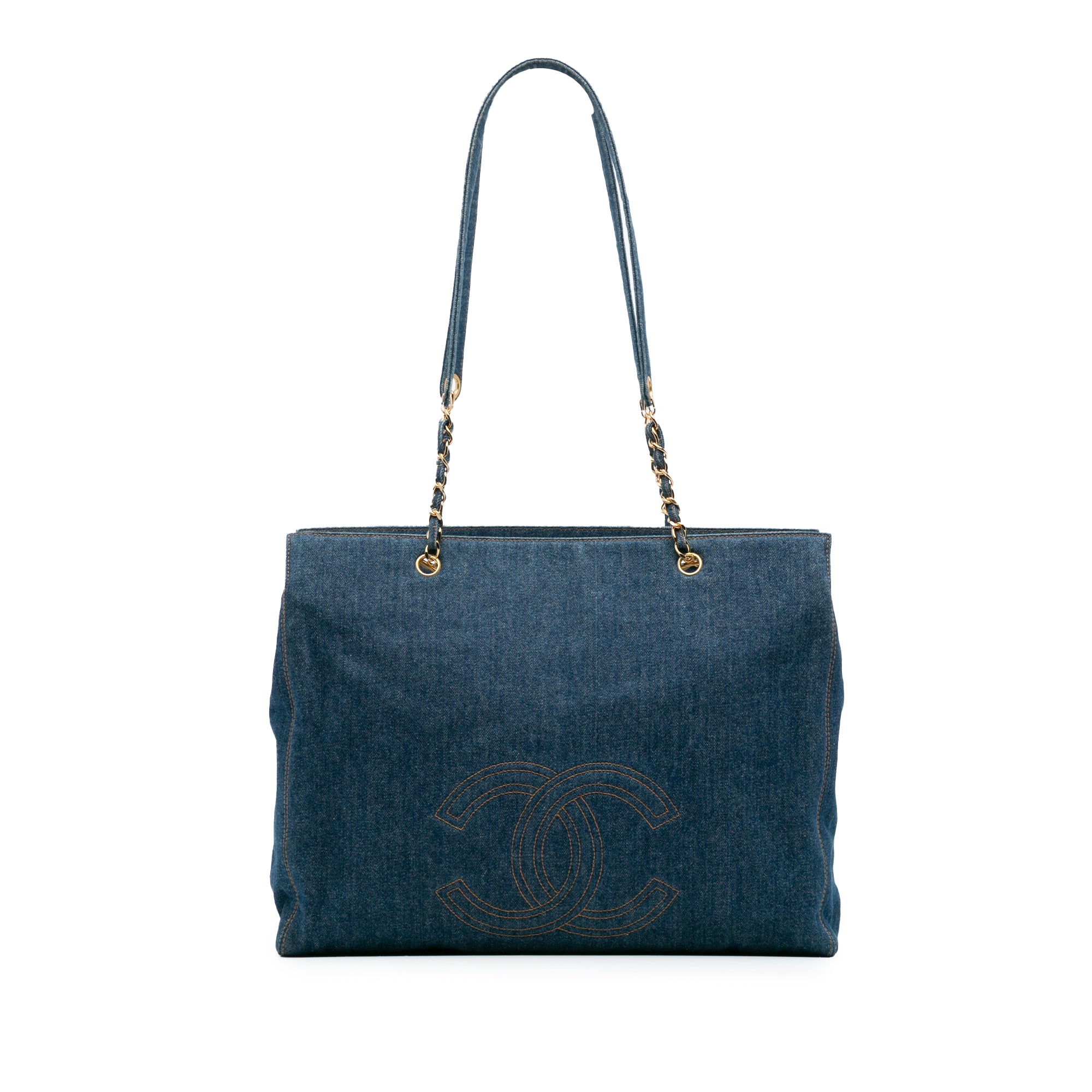 CC Denim Chain Tote