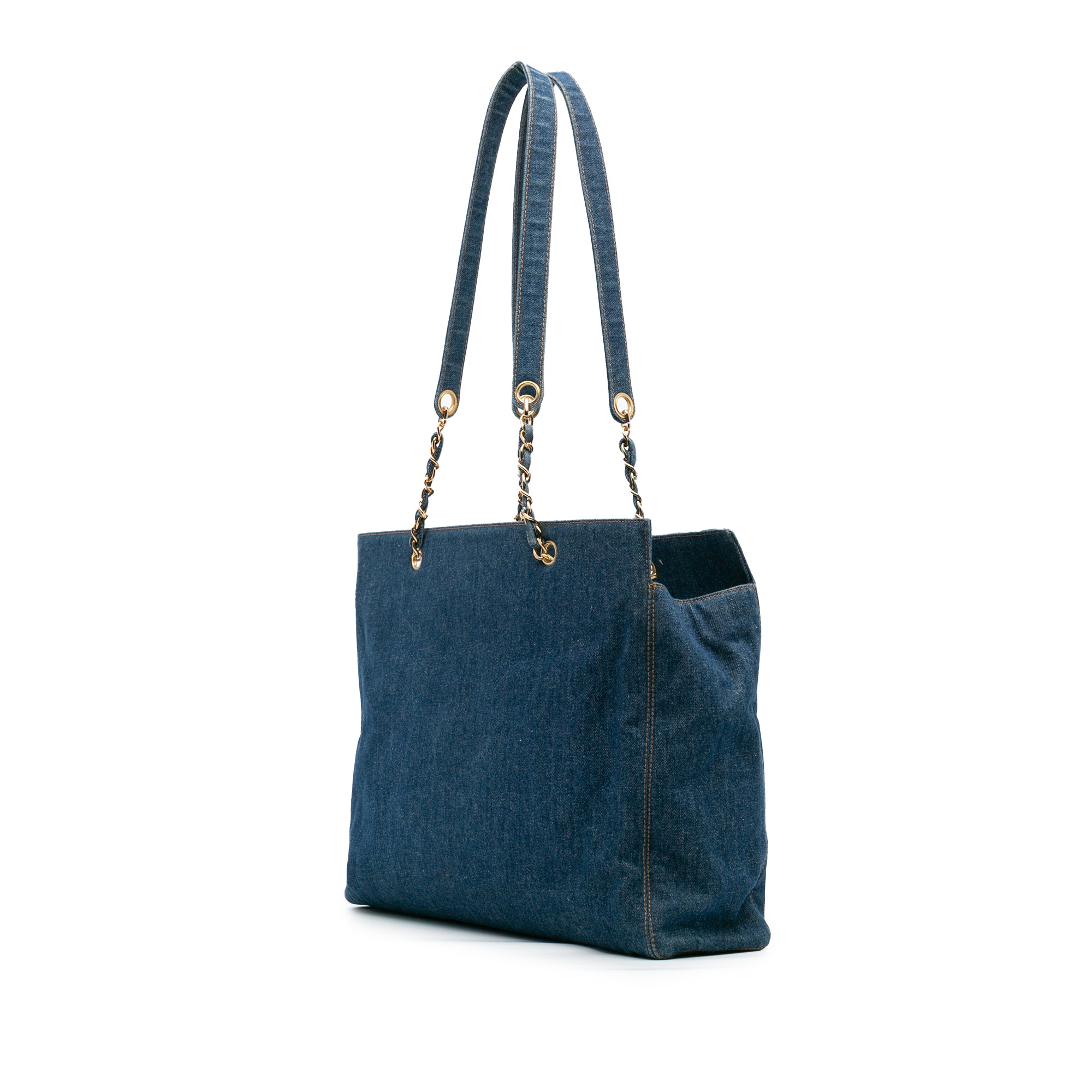 CC Denim Chain Tote