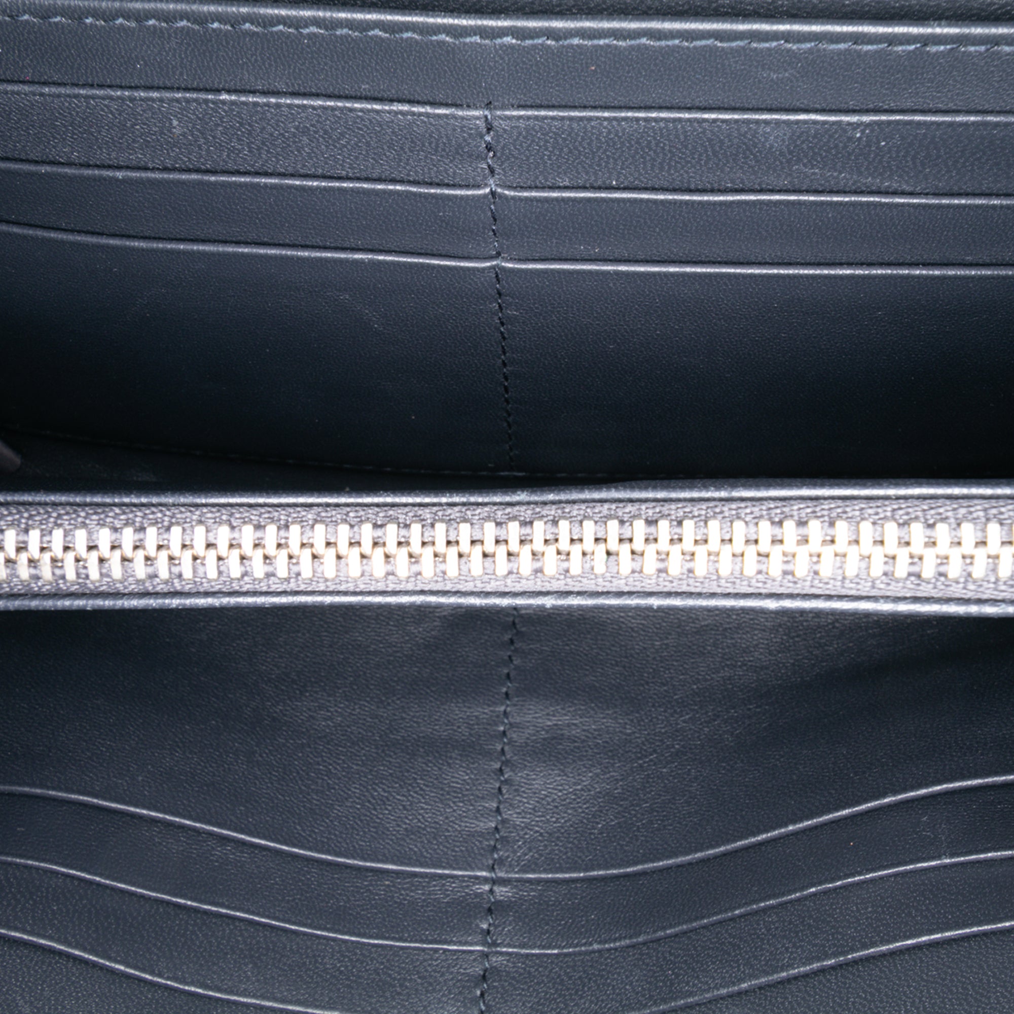 Metallic Patent Microcannage Diorama Wallet on Chain