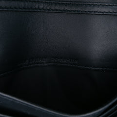 Metallic Patent Microcannage Diorama Wallet on Chain
