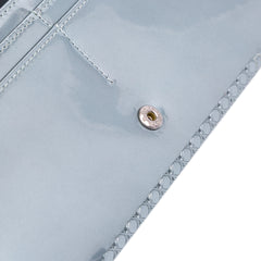 Metallic Patent Microcannage Diorama Wallet on Chain