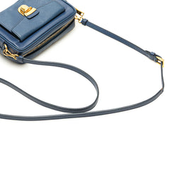 Saffiano Push Lock Pocket Camera Bag