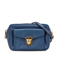 Saffiano Push Lock Pocket Camera Bag