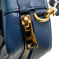 Saffiano Push Lock Pocket Camera Bag