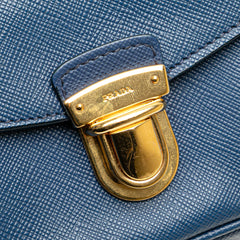 Saffiano Push Lock Pocket Camera Bag