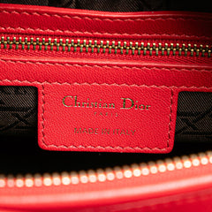 Medium Lambskin Cannage Lady Dior