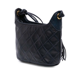CC Quilted Lambskin Tassel Crossbody
