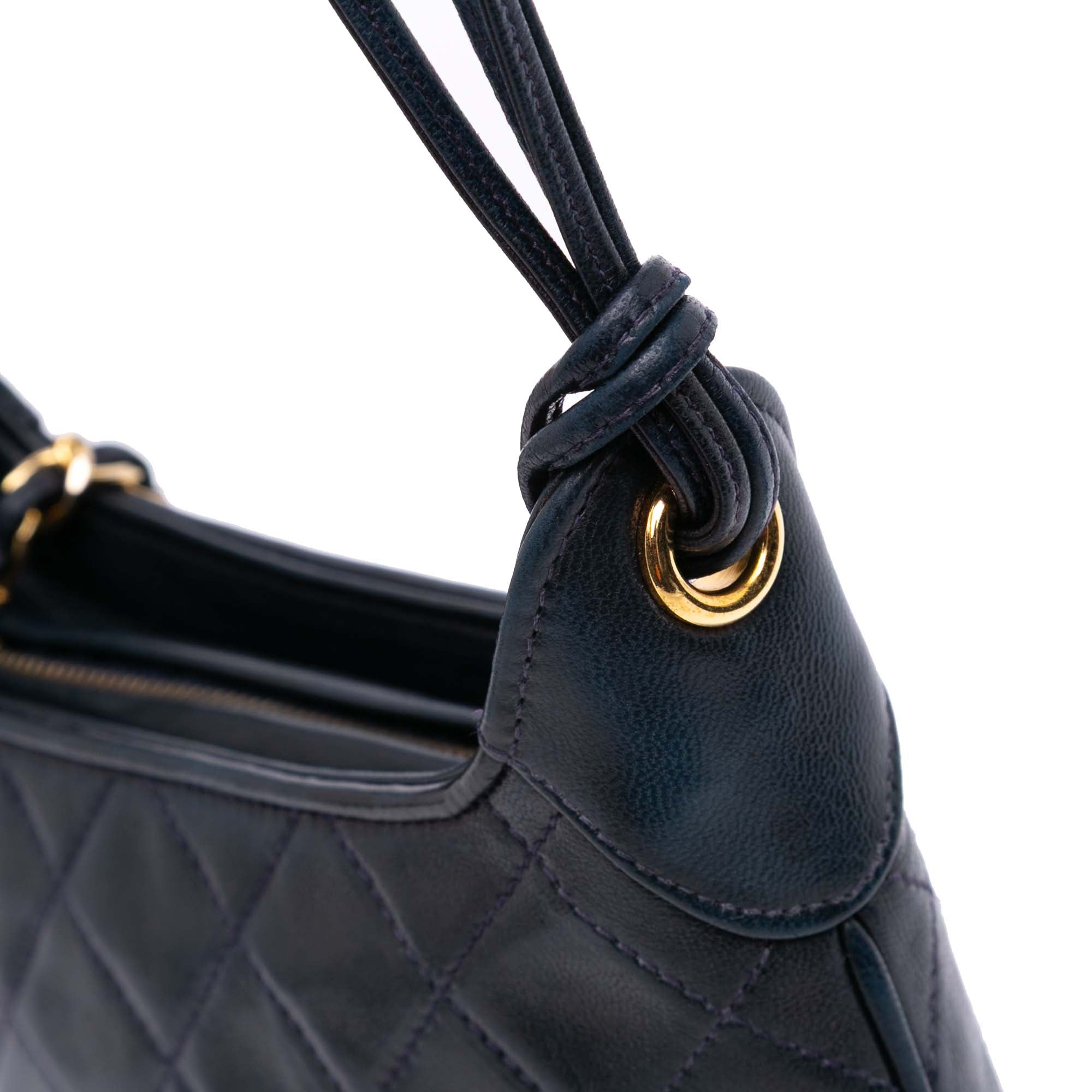 CC Quilted Lambskin Tassel Crossbody