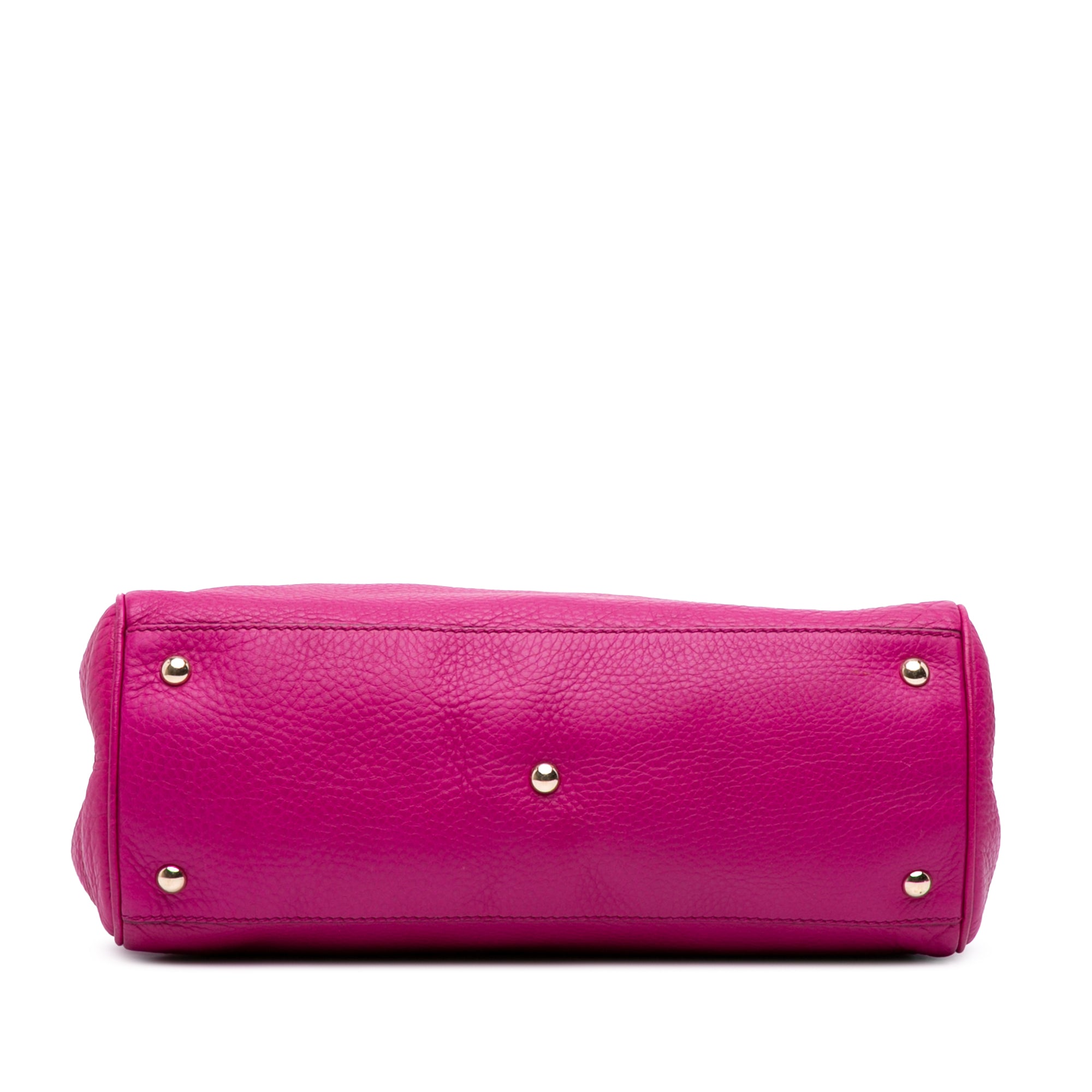 Medium Calfskin Bamboo Shopper Satchel