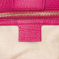 Medium Calfskin Bamboo Shopper Satchel