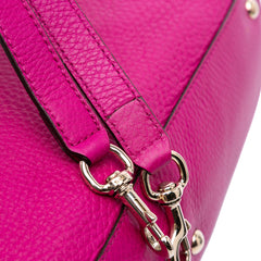 Medium Calfskin Bamboo Shopper Satchel