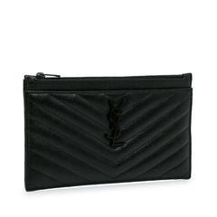 Chevron Monogram Bill Leather Pouch