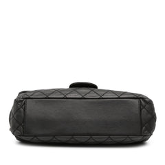 Large Quilted Iridescent Calfskin Coco Daily Flap