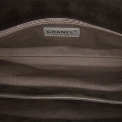 Large Quilted Iridescent Calfskin Coco Daily Flap