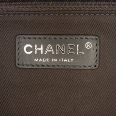 Large Quilted Iridescent Calfskin Coco Daily Flap