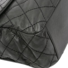 Large Quilted Iridescent Calfskin Coco Daily Flap