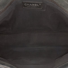 Large Iridescent Quilted Calfskin Coco Pleats Flap