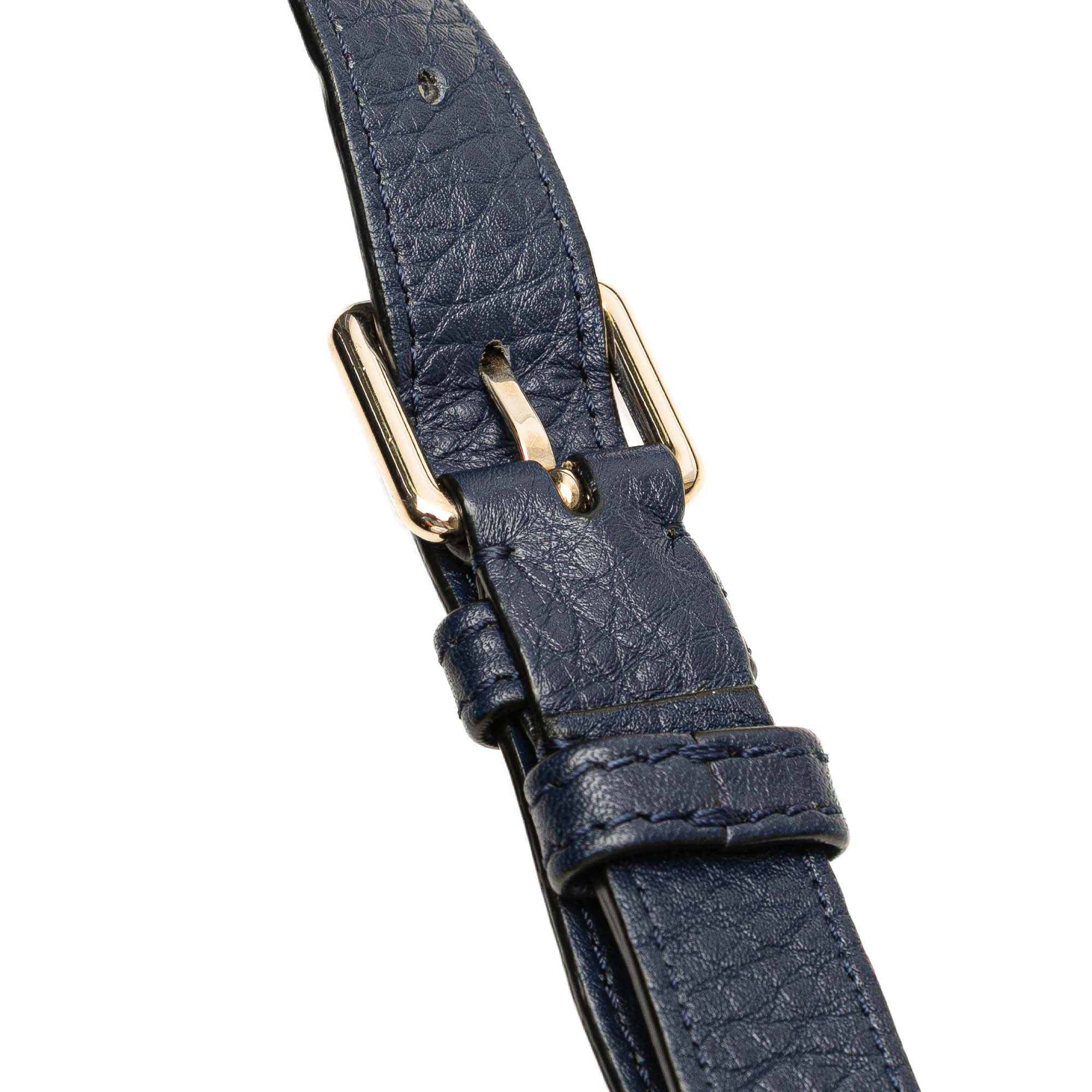 Grained Calfskin Rockstud Belt Bag