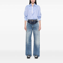 Grained Calfskin Rockstud Belt Bag