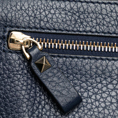 Grained Calfskin Rockstud Belt Bag