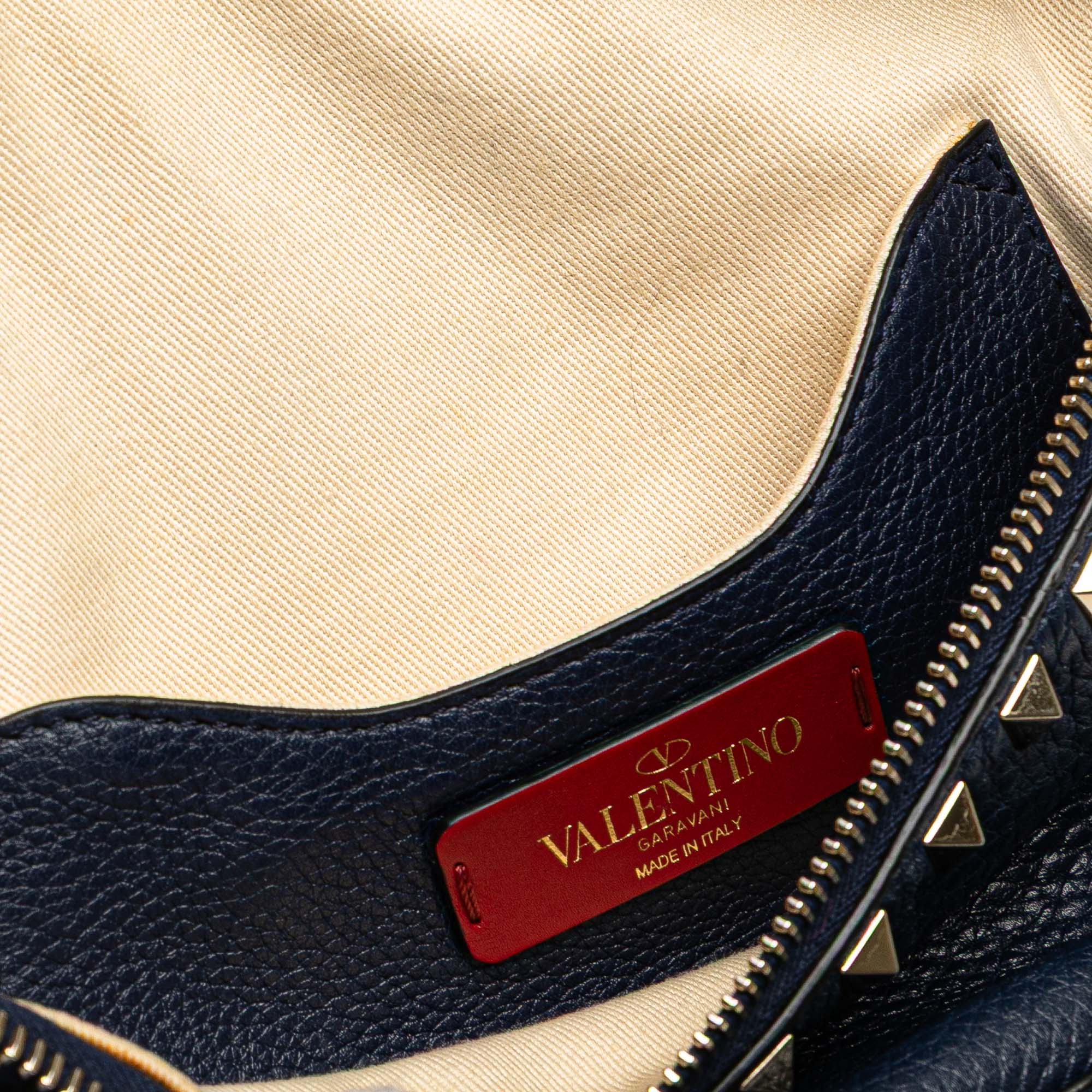 Grained Calfskin Rockstud Belt Bag