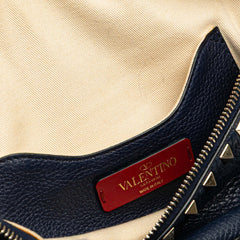 Grained Calfskin Rockstud Belt Bag