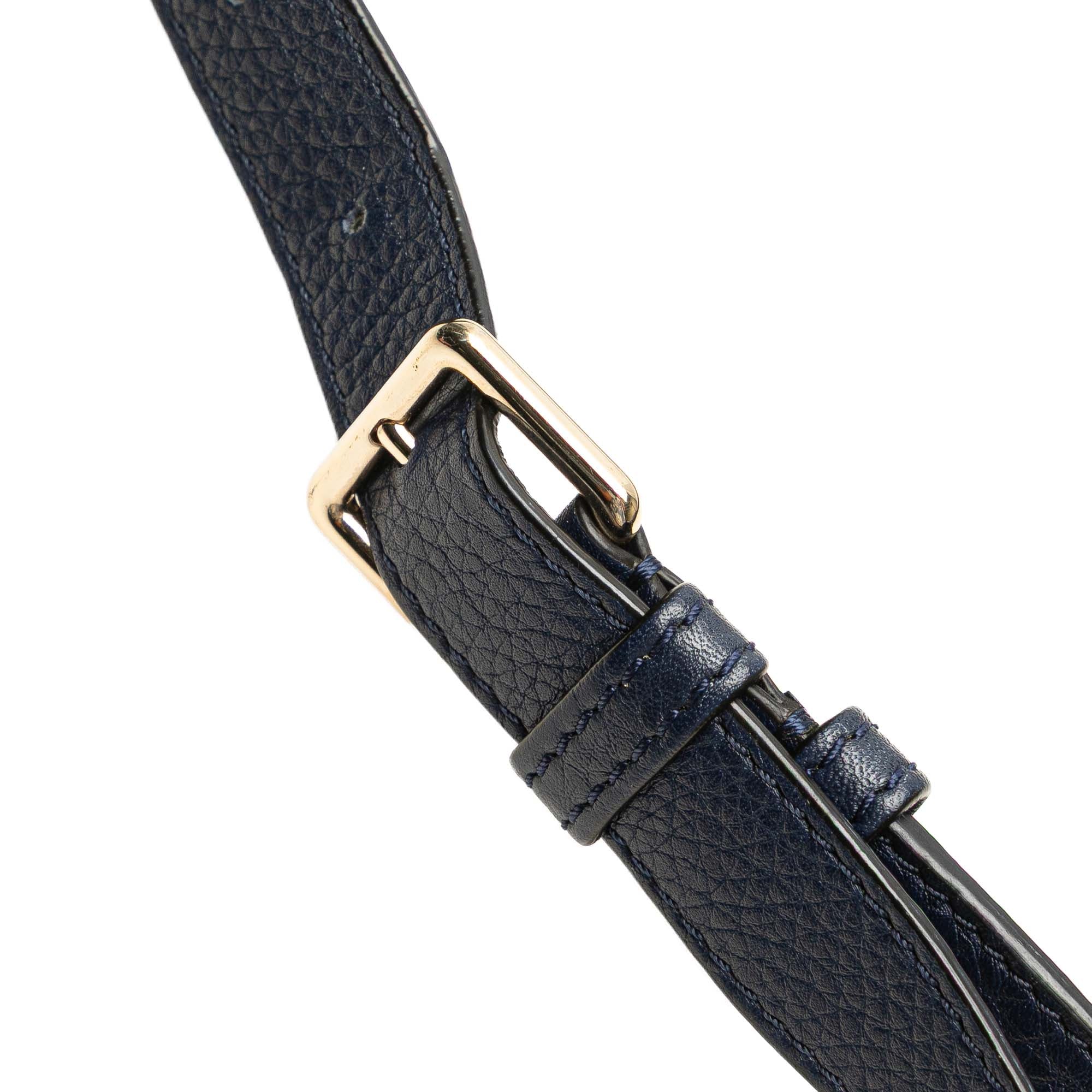 Grained Calfskin Rockstud Belt Bag