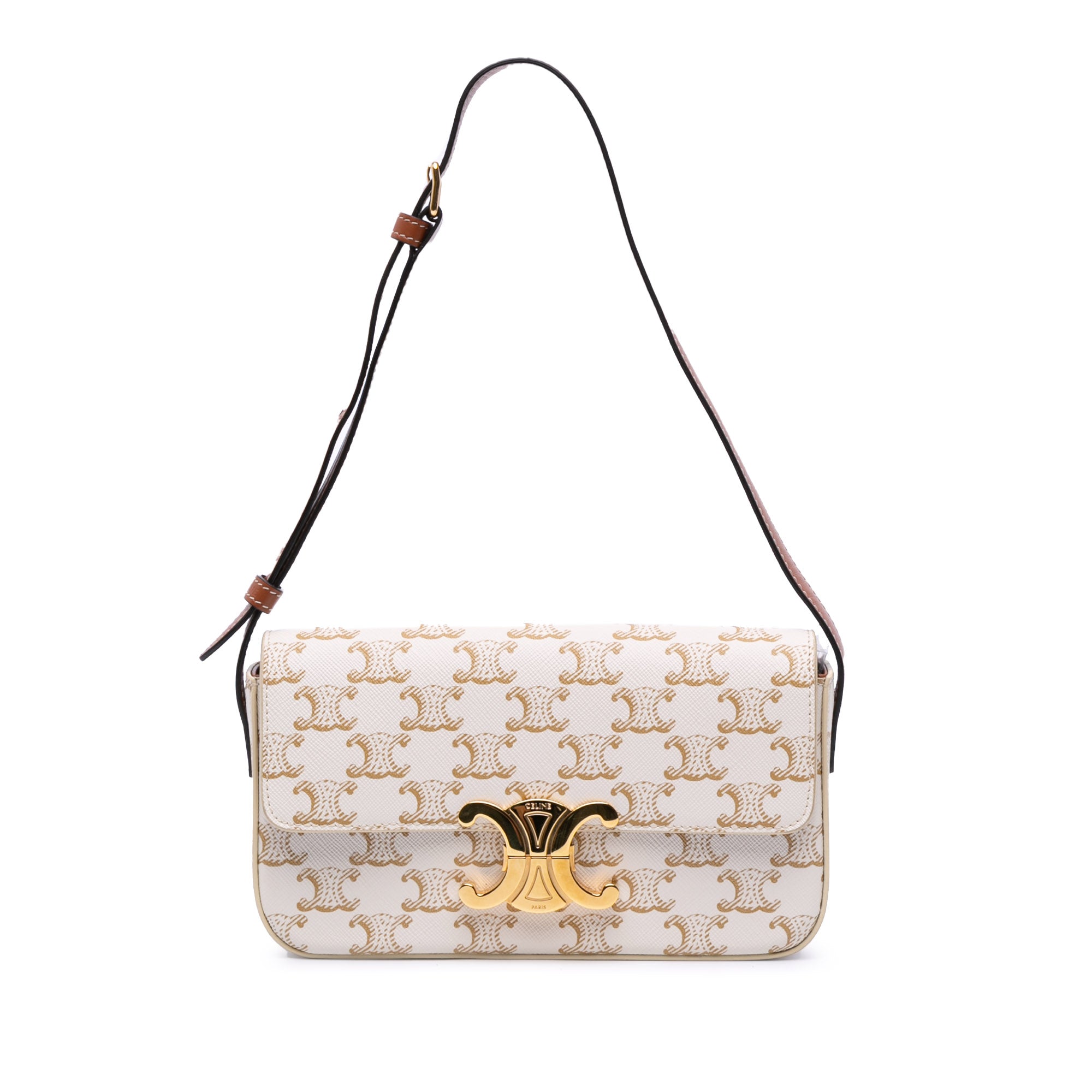 Triomphe Coated Canvas Claude Shoulder Bag
