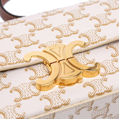 Triomphe Coated Canvas Claude Shoulder Bag