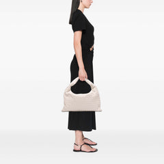 Small Calfskin Intrecciato Hop Hobo