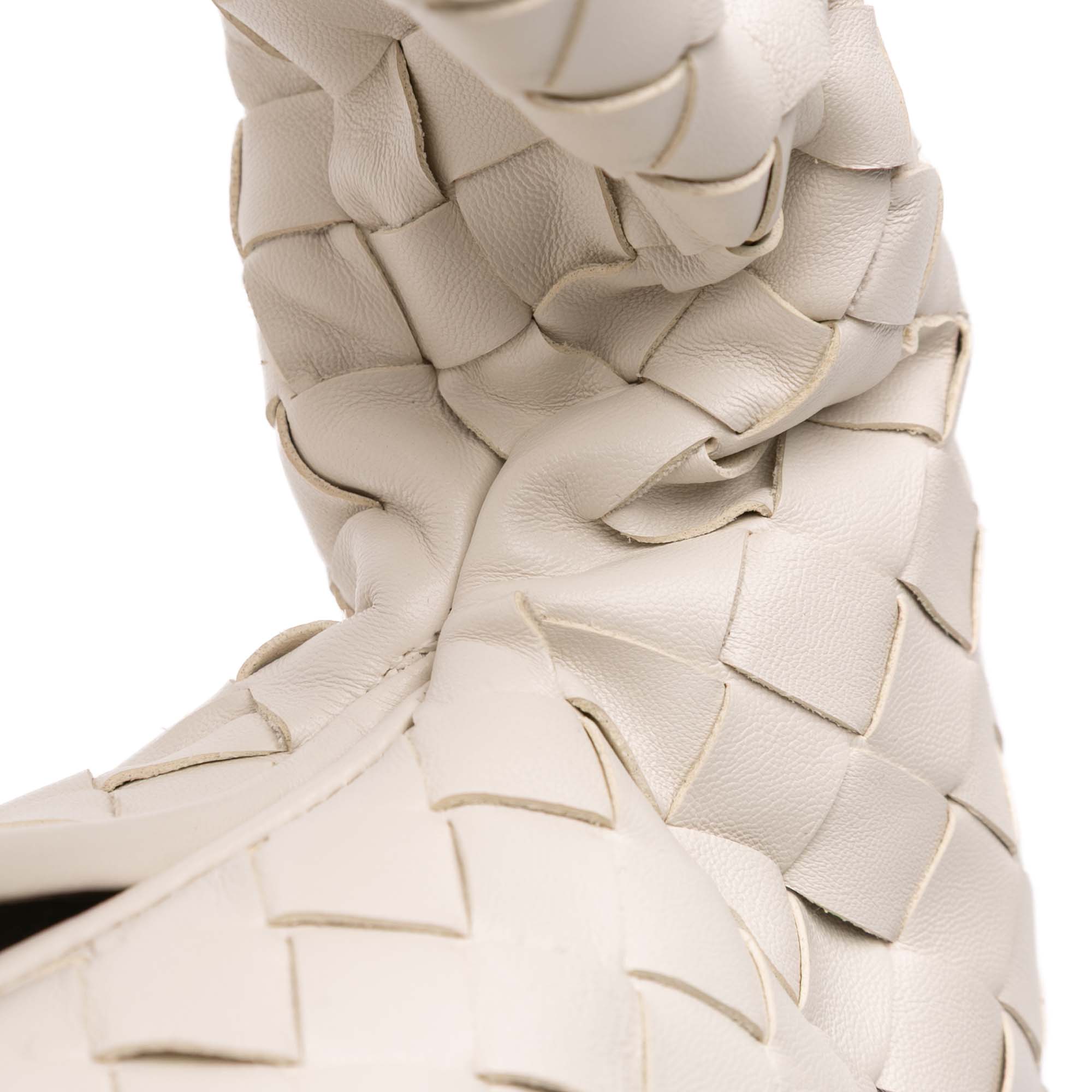 Small Calfskin Intrecciato Hop Hobo