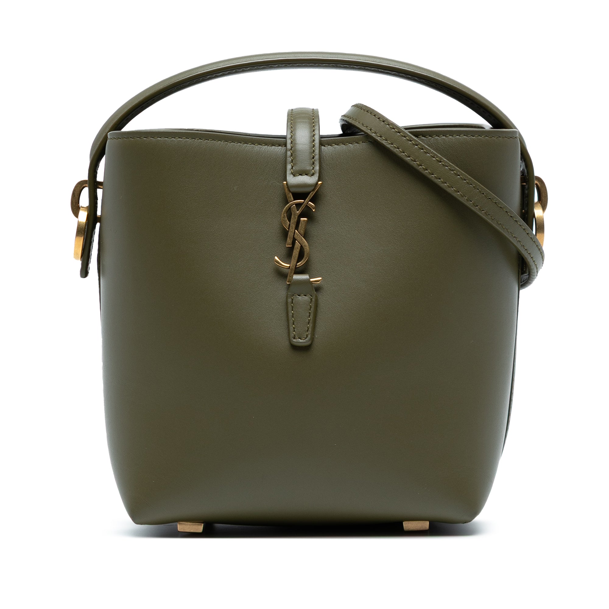 Mini Shiny Calfskin Le 37 Bucket Bag