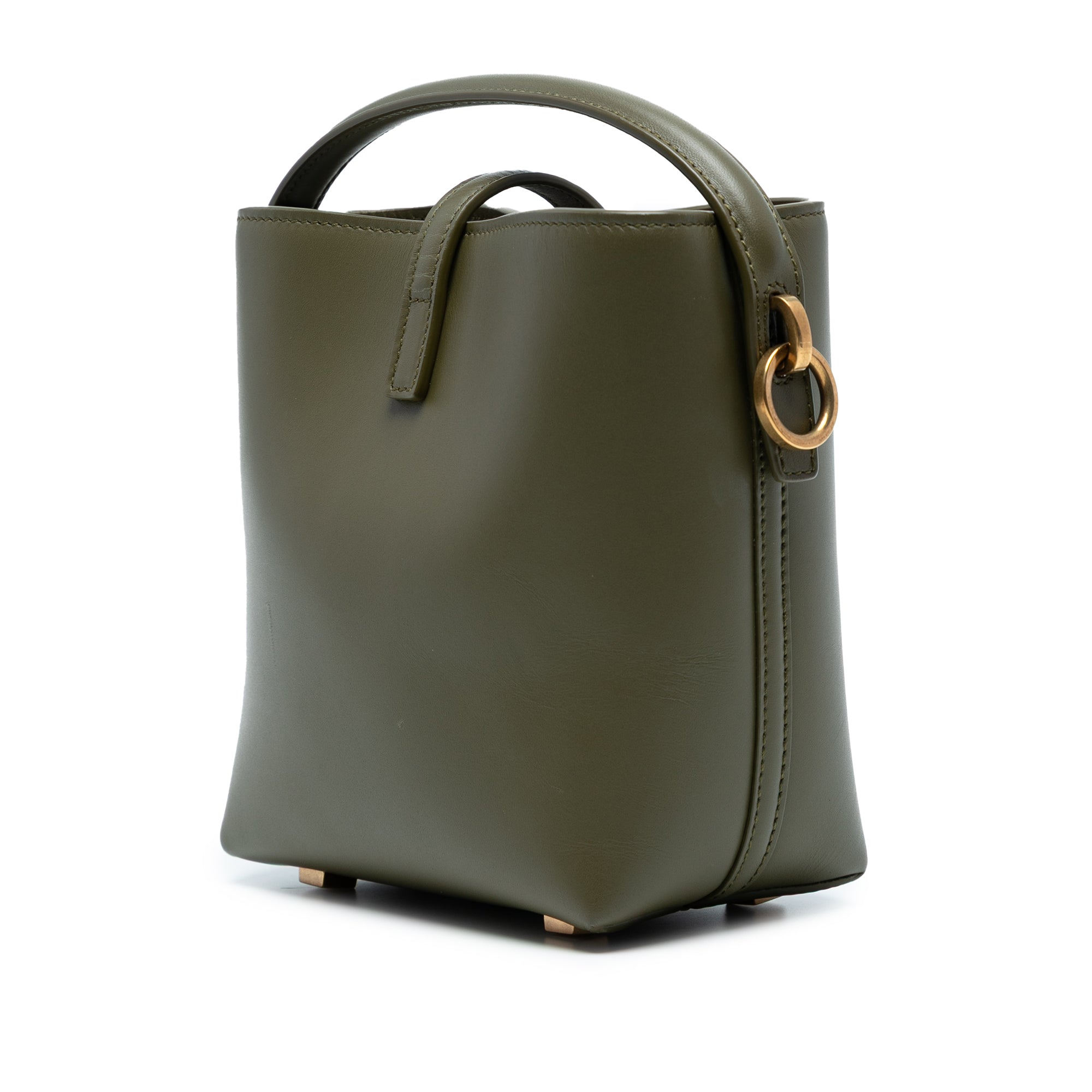 Mini Shiny Calfskin Le 37 Bucket Bag